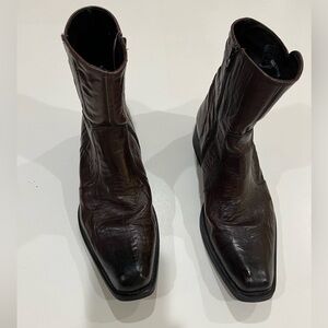 ALDO Boots:  Half Boot, Zip, Dark Brown, Size 11